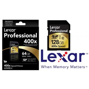 Lexar 400x 128GB CL10 SD Card - Up to 60MBs Read/High Speed Class 10 Card/Professional Photographers and Videographers/High Quality 1080p HD Video (LS
