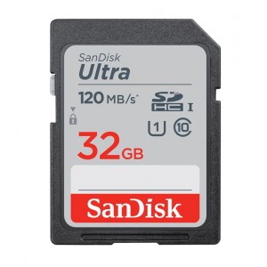 SanDisk 32GB Ultra SDHC SDXC UHS-I Memory Card 120MB/s Full HD Class 10 Speed Shock Proof Temperature Proof Water Proof X-ray Proof Digital Camera