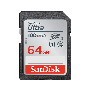 SanDisk 64GB Ultra SDHC SDXC UHS-I Memory Card 100MB/s Full HD Class 10 Speed Shock Proof Temperature Proof Water Proof X-ray Proof Digital Camera