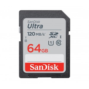 SanDisk 64GB Ultra SDHC SDXC UHS-I Memory Card 120MB/s Full HD Class 10 Speed Shock Proof Temperature Proof Water Proof X-ray Proof Digital Camera