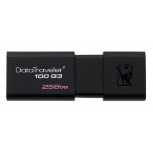KINGSTON DT100G3/256GB, 256GB USB 3.0 DATATRAVELER 100 G3 USB Drive 100MB/s read