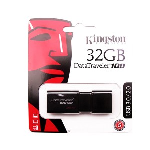 kingston 32GB USB 3.0 FLASH DRIVE (KINDT100G3/32GB)