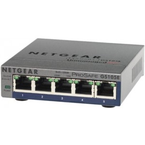 NETGEAR GS105E ProSafe Plus 5-port Gigabit Ethernet Switch