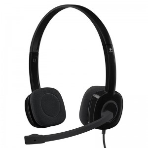 Logitech H151 Stereo Headset MIC In-Line Control Noise Cancelling Gaming Headset