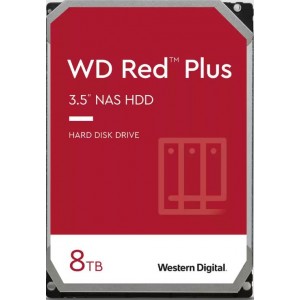 Western Digital WD80EFPX WD Red Plus 8TB 3.5" NAS HDD SATA 215MB/s 5640 RPM 256MB Cache 3-Year Limited Warranty