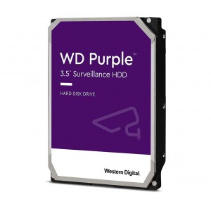 Western Digital WD Purple 18TB 3.5' Surveillance HDD 7200RPM 512MB SATA3 6Gb/s 255MB/s 360TBW 24x7 64 Cameras AV NVR DVR 1.5mil MTBF 3yrs