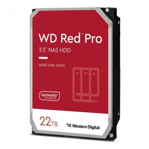 Western Digital WD Red Pro 22TB 3.5' NAS HDD SATA3 7200RPM 512MB Cache 24x7 300TBW ~24-bays NASware 3.0 CMR Tech 5yrs wty