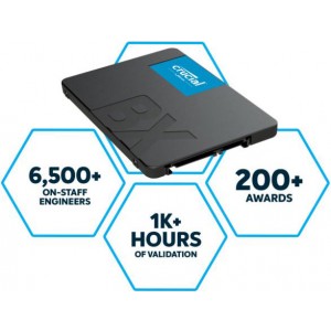 MICRON (CRUCIAL) CT500BX500SSD1 CRUCIAL BX500 500GB, 2.5" INTERNAL SATA SSD, 550R/500W MB/s, 3YR WTY