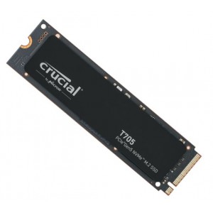 MICRON (CRUCIAL) CT1000T705SSD3 Crucial T705 1TB Gen5 NVMe SSD - 13600/10200 MB/s R/W 600TBW 1400K IOPs 1.5M hrs MTTF DirectStorage for Intel 14th Gen & AMD Ryzen 7000