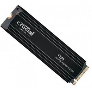 MICRON (CRUCIAL) CT4000T705SSD5 Crucial T705 4TB Gen5 NVMe SSD Heatsink - 14100/12600 MB/s R/W 2400TBW 1500K IOPs 1.5M hrs MTTF DirectStorage for Intel 14th Gen & AMD Ryzen 7000