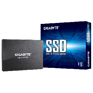 Gigabyte SSD 1TB 2.5' SATA3 6Gb/s Up to 550 MB/s Read, Up to 500 MB/s Write 75K/85K 200TBW 2M hrs MTBF HMB TRIM & SMART Solid State Drive 3yrs Wty