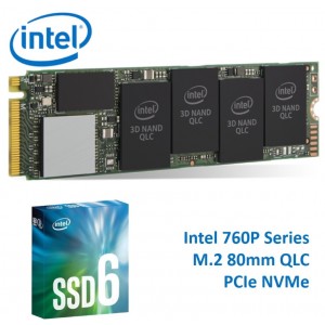 Intel 660P NVMe PCIe M.2 SSD 1TB 3D2 QLC 1800R/1800W MB/s 150K/220K IOPS 1.6 Million Hours MTBF Solid State Drive 5yrs Wty
