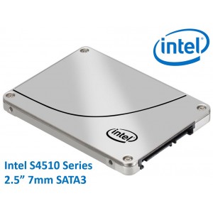 Intel DC S4510 2.5' 480GB SSD SATA3 6Gbps 3D2 TCL 7mm 560R/490R MB/s 95K/18K IOPS 2xDWPD 2 Mil Hrs MTBF Data Center Server 5yrs Wty ~HBI-S4610-480GB