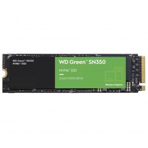 Western Digital WD Green SN350 960GB M.2 NVMe SSD 2400MB/s 1900MB/s R/W 80TBW 340K/380K IOPS1M hrs MTTF 3yrs ~WDS100T3G0C 1TB