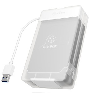 ICY BOX Adapter and enclosure for 2x 2.5" SATA HDDs/SSDs IB-AC7032-U3