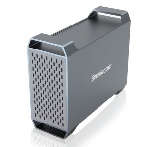 SIMPLECOM SE482 SuperSpeed USB Dual Bay 3.5" SATA Hard Drive RAID Enclosure USB-C RAID 0/1, JBOD