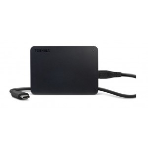 Toshiba 1TB CANVIO BASICS USB-C® External Hard Drive USB Type-C® Cable 3-Years Warranty -Black