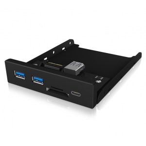 ICY BOX ACRICYHUB1417I3 IB-HUB1417-i3 Frontpanel with USB 3.0 Type-C and Type-A hub with card reader