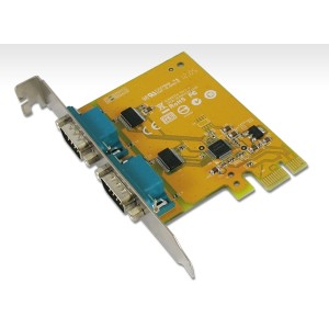 Sunix PCIE 2 Port Serial Card Full Height Expansion RS-232 - It is compatible with PCI Express x1, x2, x4, x8 and x16 lane