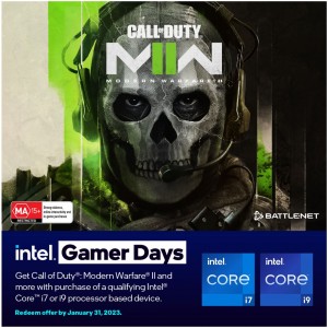 FREE GAME CODE with Intel i7/i9 11th/12th Gen CPU (Call of Duty Modern Warfare II + Total War Warhammer III + Vampire The Masquerade Bloodhunt) CPI7-