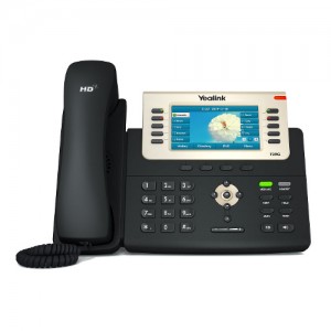 Yealink T29G 6 Line IP phone, 480x272 LCD, 27 Program keys/BLF/XML/PoE/HDVEHS support/Dual Gigabit Ports. 1 USB Port for BT40. (LS)