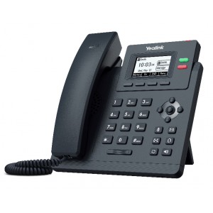 YEALINK SIP-T31G T31G 2 Line IP phone Basic Desk Phone, 132x64 LCD, Dual Gigabit Ports, PoE. No Power Adapter included, Zoom, HD Voice, 5-Way Local Conference