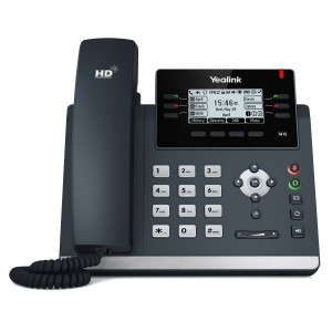 Yealink T41S  Skype Business 6 Line IP phone, 2.7'192x64 pixel graphical LCD with backlight, 2x 10/100 Ports, 6 Program keys/BLF/XML/HDV, 1x USB Port,