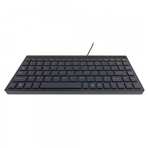 8Ware Compact Mini Ergonomic Keyboard USB & PS2 Black 89 Keys Keyboard