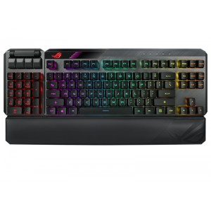ASUS ROG CLAYMORE II Modular TKL 80%/100% Gaming Mechanical Keyboard, ROG RX Optical Switches, Detachable Numpad, Wired/Wireless Mode, 43 Hours