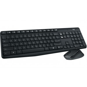 Logitech MK315 Quiet & durable Wireless Keyboard & Mouse Combo Media Key Long Battery Life Comfortable (L)