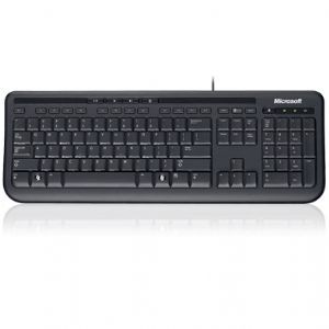 Microsoft Wired 600 Keyboard Only USB, 3 Year, ANB-00025 Retail Pack