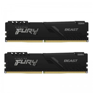 Kingston FURY Beast 32GB (2x 16GB) DDR4 3200MHz Desktop Memory KF432C16BBK2/32