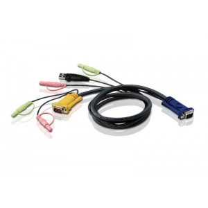 Aten KVM Cable 1.2m with VGA, USB & Audio to 3in1 SPHD to suit CS173xB, CS173xA, CS175x (LS)