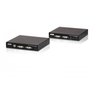 Aten HDBaseT2.0  DVI Dual View USB KVM Console Extender  w/RS-232
