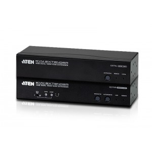 Aten USB Dual VGA Cat 5 KVM Extender (1600 x 1200@150m);1920 x 1200 @ 60Hz (30 m), RS-232, Audio (LS)