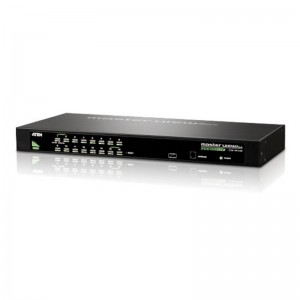 Aten 16 Port PS/2-USB VGA KVMP Switch, supports Video DynaSync, Mouse and Keyboard emulation, Cables not included