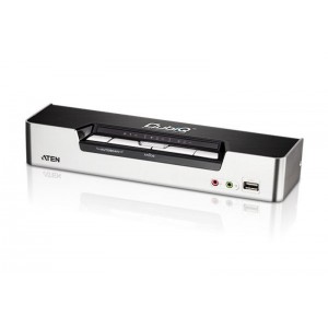 Aten 4 Port USB HDMI KVMP Switch with Dolby Audio and USB 2.0 Hub - Cables Included