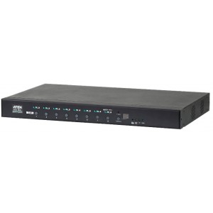 Aten 8 Port 1U 16A Smart PDU - Bank level metering with outlet control, 8xC13 Outlets