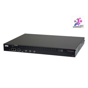Aten 48 Port Serial Console Server over IP with dual AC Power, directly connect to Cisco switches without rollover cables, dual LAN Support