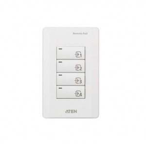Aten VPK104 4-Key Contact Closure Remote Pad for VP1420/VP1421 Presentation Matrix Switches. Led lights, Engraved button