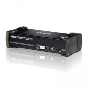 Aten Professional Video Splitter 4 Port VGA Video Splitter over Cat5 w/ Audio and RS-232, 1920x1200@60Hz or 450m Max