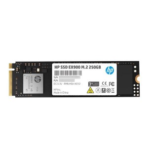 HP SSD EX900 M.2 NVMe 250GB, 3D TLC with HP Controller H8038 and 2100/1500 Max R/W - 5 Year Warranty