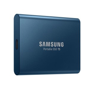 Samsung T5 Portable SSD 500GB/Up to 540MB/Sec Transfer speed/Alluring Blue/51g