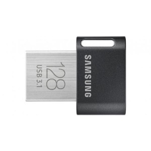 Fit Plus USB Drive, Gunmetal Gray, 128GB, USB3.1, Read/Write Up to 200MB/s/30MB/s, 5 Years Warranty