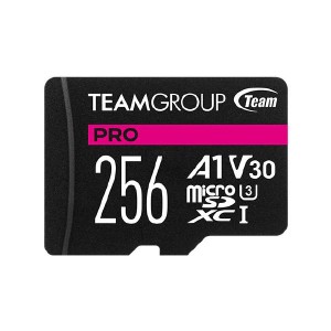 Team PRO V30 256GB U3 MicroSD CARD USH-I Class 3 Limited Lifetime Warranty