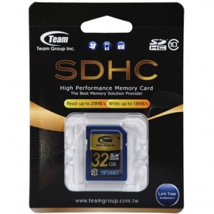 Team Group Memory Card SDHC 32GB Class 10 16MB/s Write Lifetime Warranty