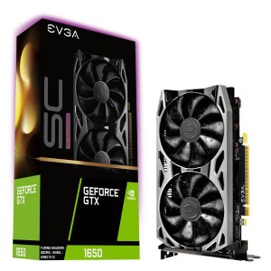 EVGA GeForce GTX 1650 SC ULTRA GAMING 04G-P4-1057-KR 4GB GDDR5 Dual Fan Metal Backplate