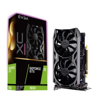 EVGA GeForce GTX 1650 XC ULTRA OVERCLOCKED 2.75 Slot Extreme Cool Dual 60C Gaming 04G-P4-1157-KR 4GB GDDR5