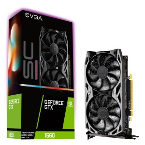 EVGA GeForce GTX 1660 SC ULTRA GAMING 06G-P4-1067-KR 6GB GDDR5 Dual Fan Metal Backplate