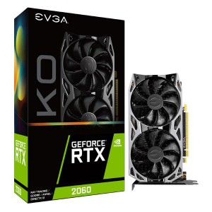 EVGA GeForce RTX 2060 KO GAMING, 06G-P4-2066-KR, 6GB GDDR6, Dual Fans, Metal Backplate